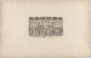 Den første skillingsdagen som går inn, 1851., 1851. av George Cruikshank