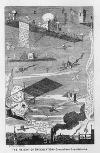 Spekulasjonens høyde, grunnløse forventninger (gravering) av George Cruikshank