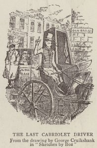 Den siste cabriolet-sjåføren av George Cruikshank