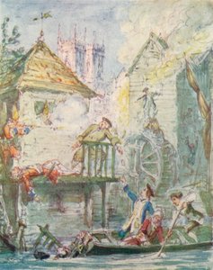 The Misers Daughter: 1920, Dispersion of the Jacobite Club, c1842, 1913 av George Cruikshank