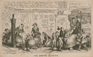 Vårkvartalet; tegnefilm av George Cruikshank