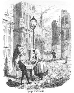 The Streets - Morning, c1900 av George Cruikshank