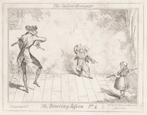 Dansetimen: sjømannens hornpipe av George Cruikshank