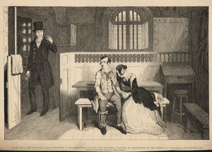 Sønnen til beruset er dømt til transport på livstid av George Cruikshank