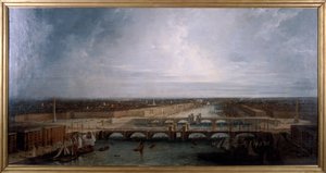 Double London Bridge foreslått for London, 1800.