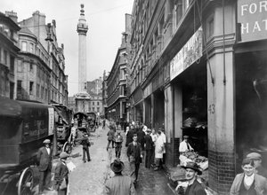Monument Street and Monument, City of London, før 1933