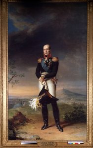 ""Portrait du marechal Mikhail (Michel) Bogdanovitch Barclay de Tolly (Barclay-de-Tolly) (1761-1818) (Portrait of Field marshal Count Mikhail Barklay-de-Tolli (Barklay de Tolli) (1761-1818) Peinture de George Dawe (1781-1829) 1829 Dim 361x258 cm Musee de l av George Dawe