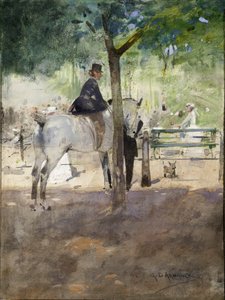 In the Row, ca. 1890 (akvarell på papir)