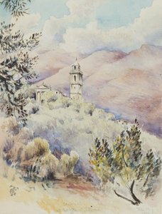 San Donato-kirken, Varezzo, nær San Remo, 11. februar 1878 (wc på papir)