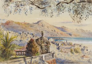 San Remo, 12. januar 1878 (wc på papir)
