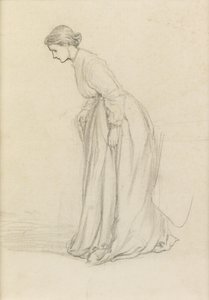 Nølende skritt (blyant) av George du Maurier