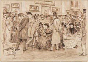Mr Fielding, hva synes du om disse bildene? Dette er kunst, privat utsikt på Grosvenor Gallery av George du Maurier
