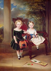 Portrett av to barn, Herbert og Rose, 1844