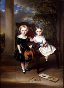 Portrett av to barn kalt Herbert og Rose av George Duncan Beechy