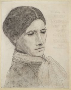 Portrett av kunstnerens mor av George Dutch Davidson