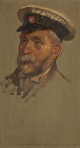 Portrett av L. Andrews, 30., ca. 1920 (olje på panel) av George Edmund Butler
