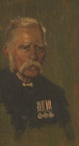 Portrett av P. Page, 4., ca. 1920 (olje på panel) av George Edmund Butler