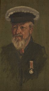 Portrett av R. Coombs, M.T., ca. 1920 (olje på panel) av George Edmund Butler