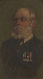 Portrett av T. Green, R.A., ca. 1920 (olje på panel) av George Edmund Butler