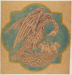 Tegning for Cope-dekorasjon eller malt vegg
