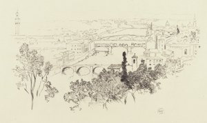 Skisse av Firenze av George Elbert Burr