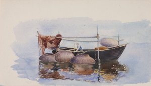 Uten tittel--Fiskebåt, ca. 1900. av George Elbert Burr