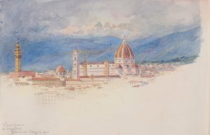Utsikt fra S. Miniato, Firenze, 1900.