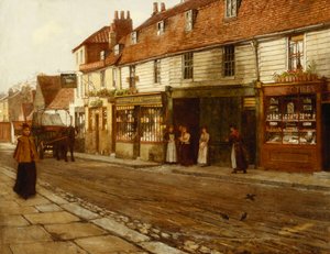 Eltham High Street- 1892, av George Elgar Hicks