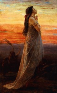 Klagesangen til Jeftas datter, 1871 av George Elgar Hicks