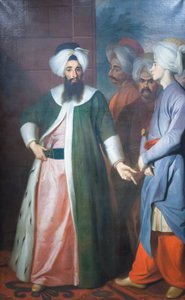 Kozbekci Mustafa Aga og hans følge, ca. 1727 (olje på lerret)