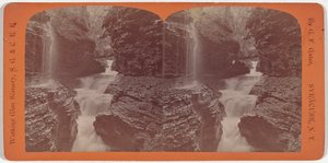Watkins Glen Scenery, Rainbow Falls og Triple Cascades av George F. Gates