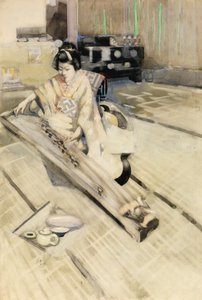 Koto-spilleren, Tokio av George F. Henry