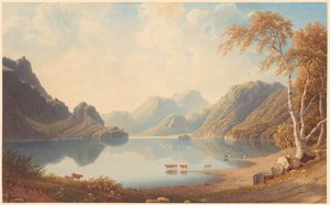 En innsjø i Skottland av George Fennel Robson