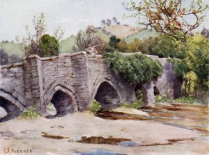 Gamle broen ved Lostwithiel av George Franck Nicholls