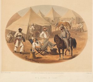 Leirscene, indisk mytteri, 1857-1858 ca