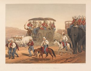 ?Troppene skynder seg til Umballa?, 1857