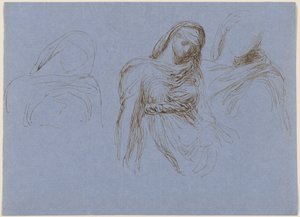 Study of Death for "Time and Death" av George Frederic Watts