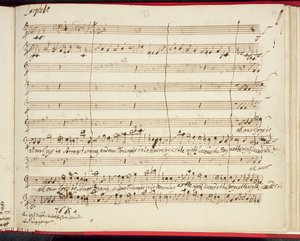 Originalpartitur til Händels siste oratorium, Jephtha