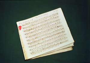 Originalpartitur av Messias