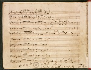 Originalpartitur av Last Folio fra Operaen 