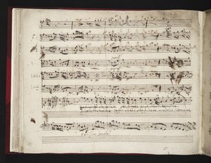 RM 20 c 3 f.20v Musikalsk partitur fra 'Rinaldo' av George Frederick Handel