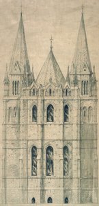 Forhøyning, ca. 1860 (papir) av George Gilbert Scott