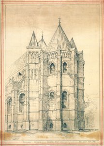 Skisse, ca. 1860 (papir) av George Gilbert Scott