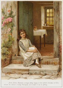 Sarah Shilton, Caterinas prototype, som sitter og synger på dørstokken til moren sin på Coton, tiltrekker seg oppmerksomheten til Lady Newdegate, og blir tatt for å bo på Arbury av George Goodwin Kilburne