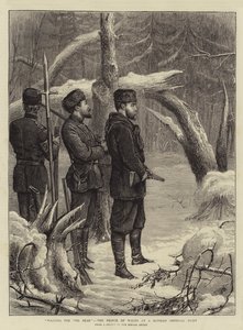Venter på bjørnen, prinsen av Wales på en russisk keiserjakt av George Goodwin Kilburne