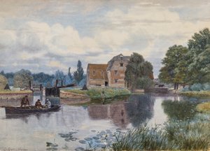 Hemingford Mill, On the Ouse, Huntingdonshire av George Gordon Fraser