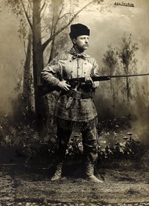 Theodore Roosevelt i buckskin, Dakota Teritory ca. 1885 (s/hvitt-bilde)