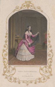 Frøken Fitzpatrick som Katharina Taming of the Shrew, 1851., 1851. av George Greatbach