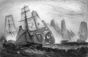 Kaptein Charles Napiers uforferdede oppførsel, 15. april 1809 c1857. av George Greatbatch