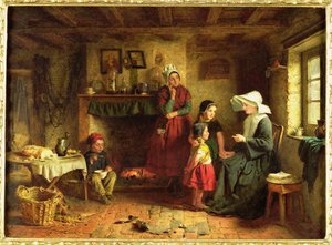 The Sister of Charity, 1866 av George Hardy